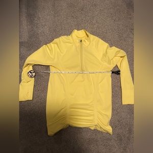 Athleta woman’s 1/4 zip pullover yellow extra large
